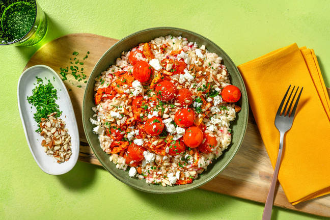 Risotto met geroosterde kerstomaten