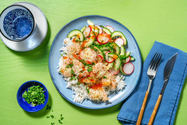 Panko Shrimp with Sweet Chili Sauce