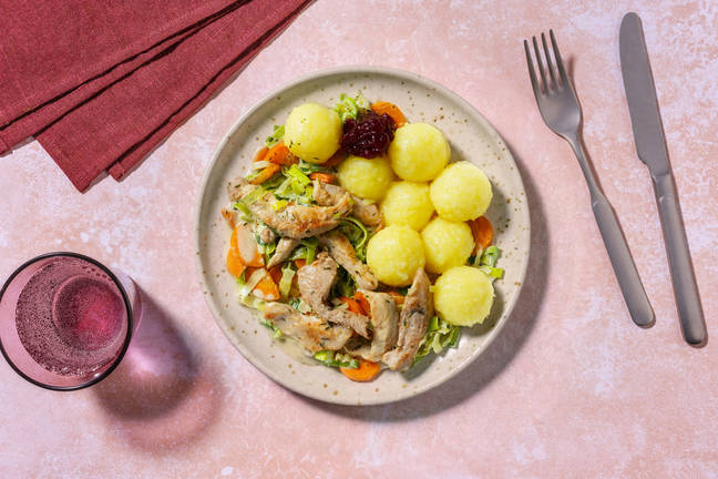 Geschnetzeltes mit Mini-Knödel