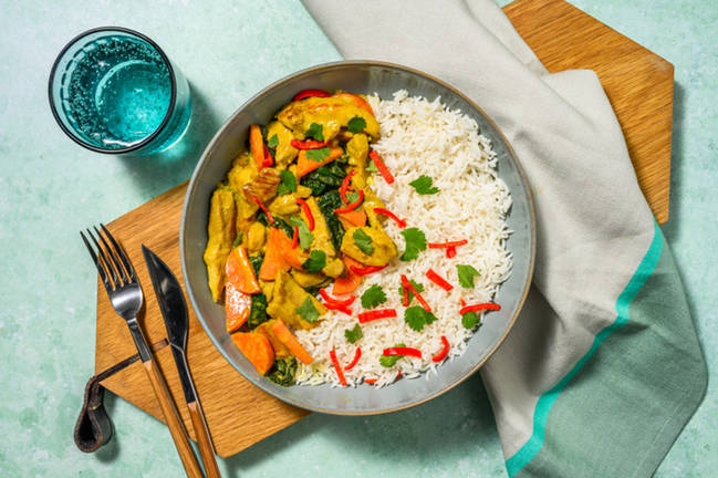 Fläskcurry med citrongräs och kokosmjölk