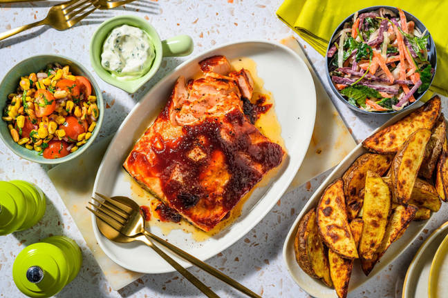 BBQ-laksefest med ranchdressing