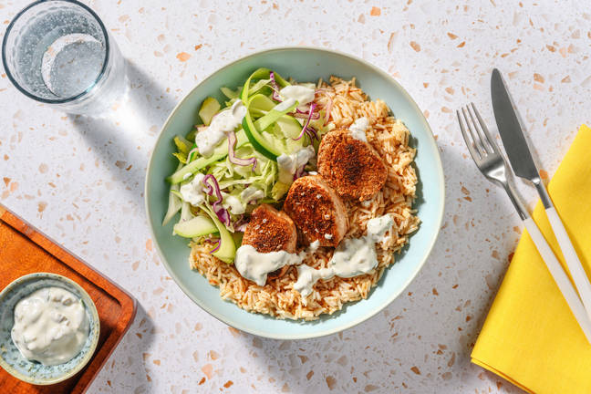 Stegt svinemørbrad og 'aji verde'-dressing