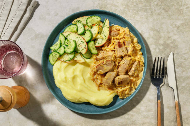 Kremet kål- og svinegryte