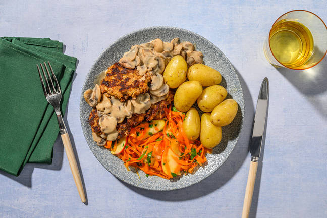 Rustikke hakkebiffer