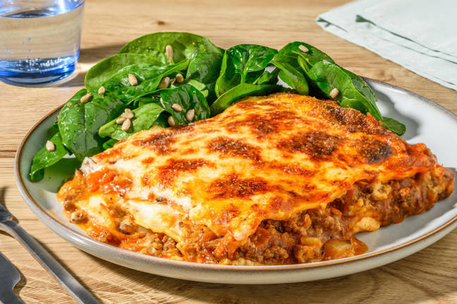 Klassisk svine- og kalvekødslasagne