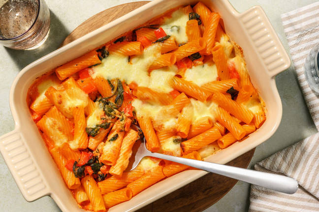 Harissakryddad pastagratäng