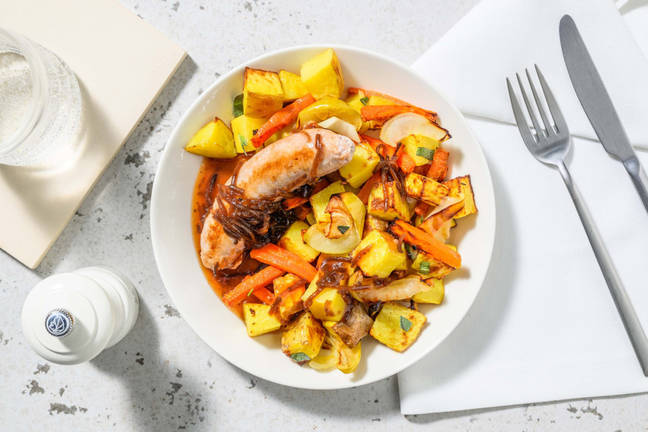 Brandt & Levie Sausage with Roast Potatoes