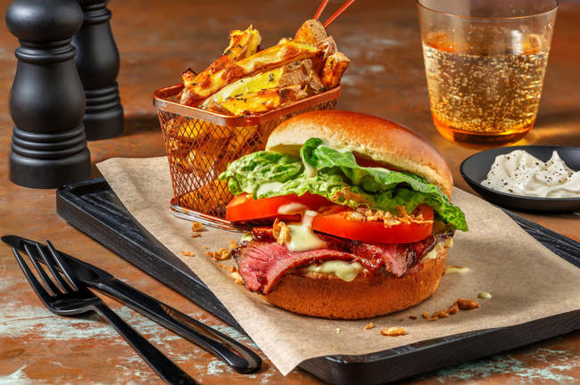 BBQ-steakburgare och bearnaisesås