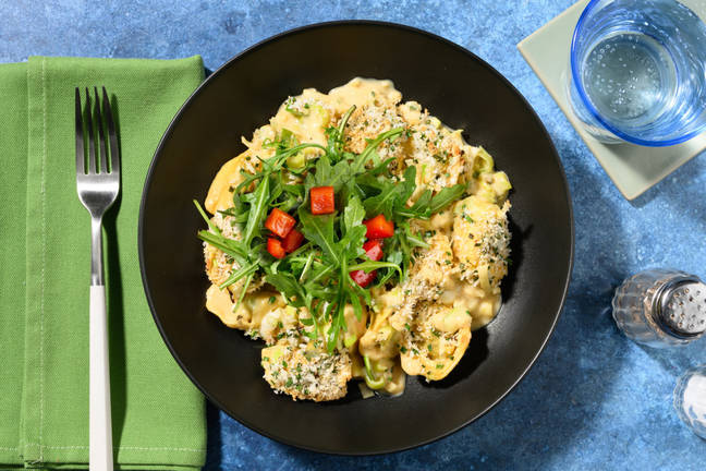 Cremet svampetortelloni-gratin