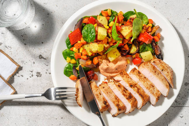 Cajunkryddad fläskkotlett