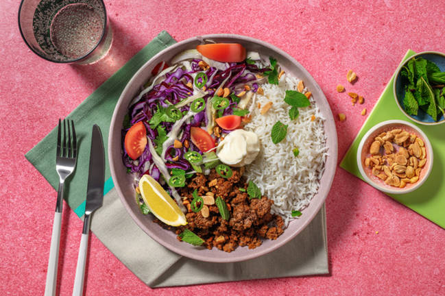 Caramelised Beef & Rice Bowl