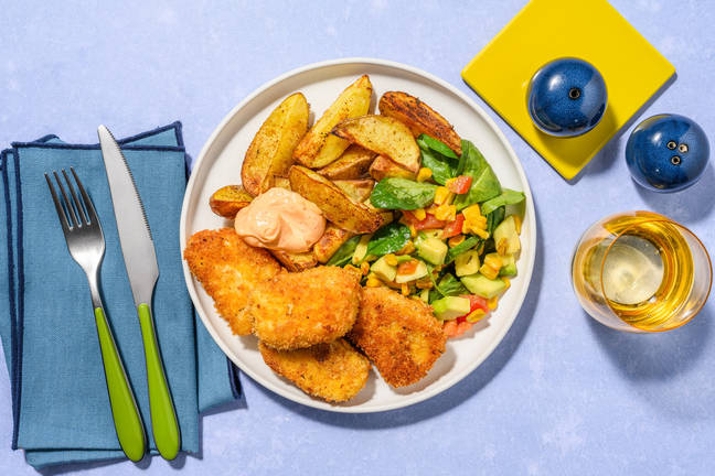 Cajunpanerad halloumi 