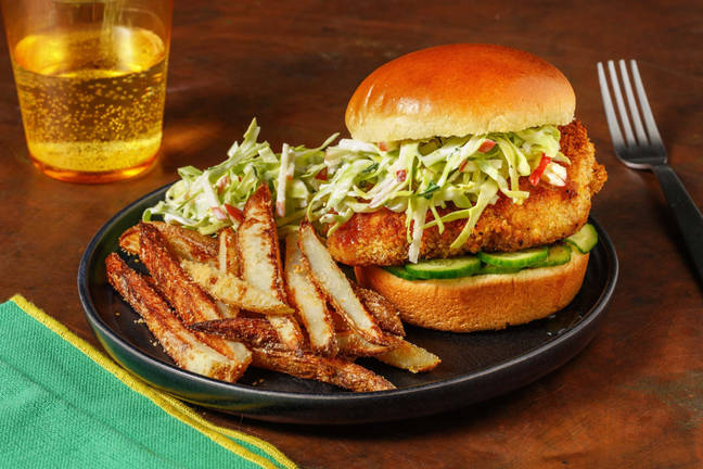 Hot honey kyllingburger 