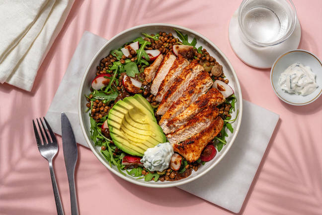 Putenbrust auf Balsamico-Linsen-Salat