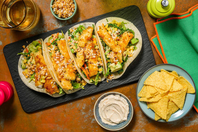 Karibiskinspirerade krispiga fisktacos