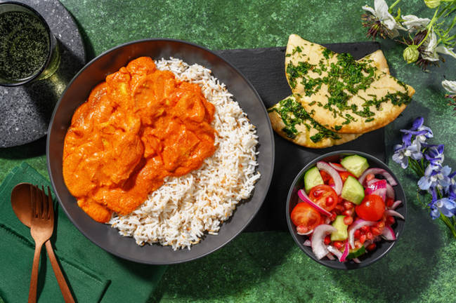 Indisk butter chicken-karri