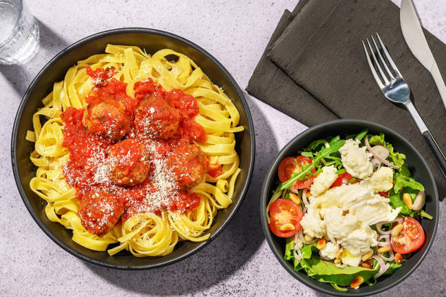 Klassiske kødboller i tomatsauce