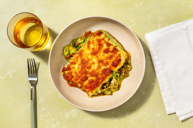 Lasagne fondante à la courgette et au poireau