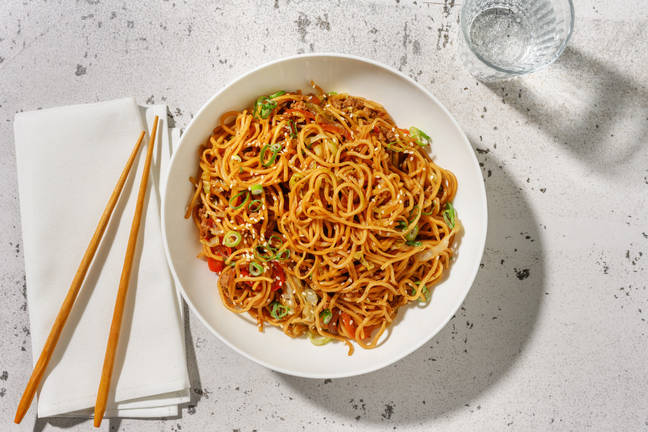 Sauté de nouilles au porc bulgogi