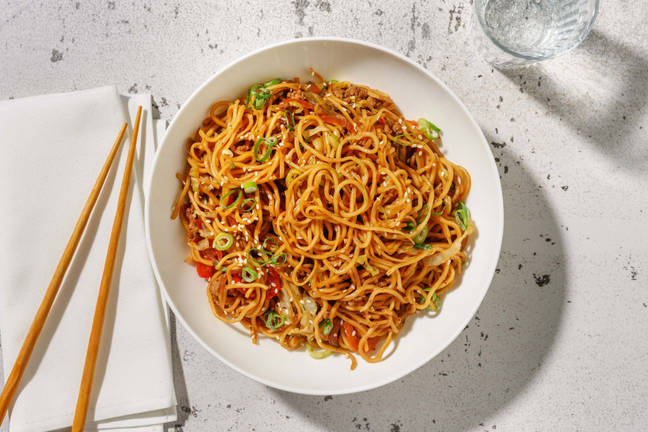 Sauté de nouilles au porc bulgogi