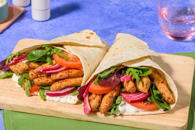 Piadina al pollo in salsa barbecue stile wrap