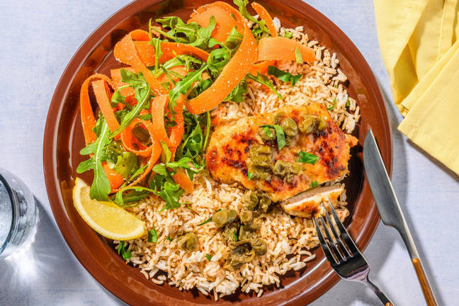 Italienskinspirerad kyckling och kaprissås