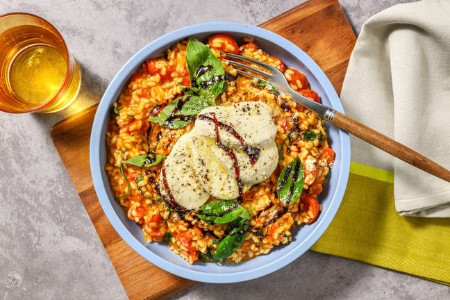 Caprese-risotto 