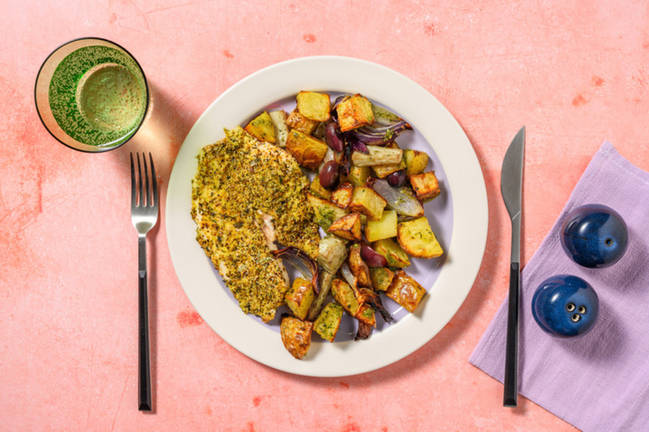 Lemon and Herb Crusted Basa