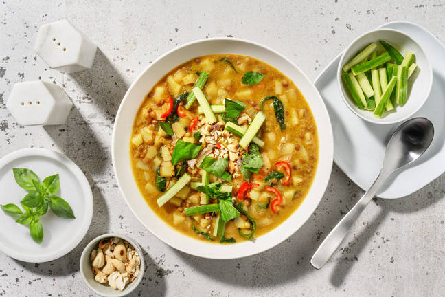 Aromatisk thailandsk linsegryte