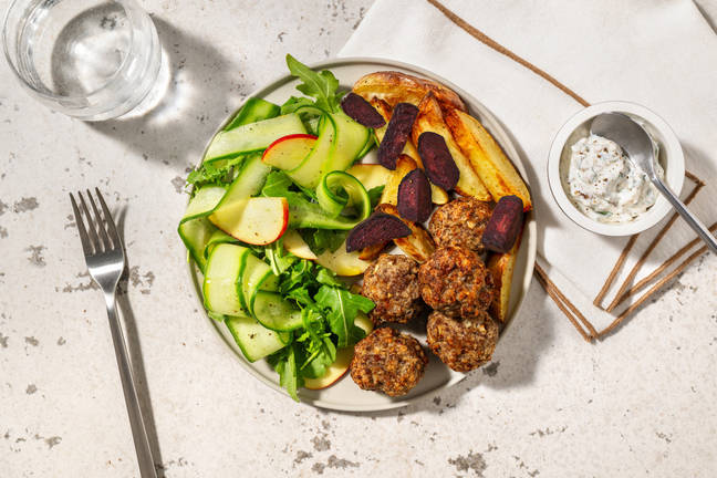 Kryddade köttbullar på nötfärs