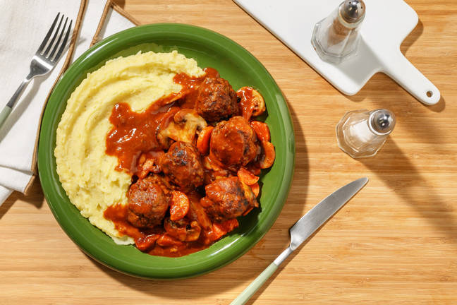 Rustik och värmande köttbullsgryta