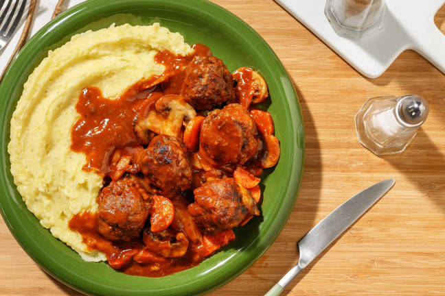 Rustik och värmande köttbullsgryta