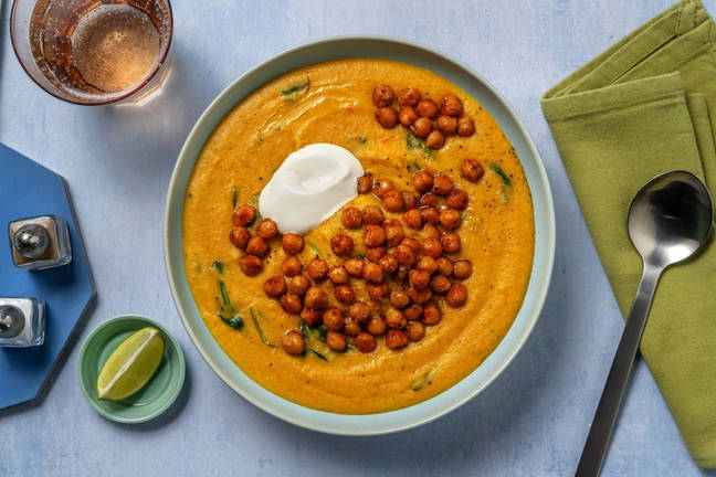 Indische Kichererbsen-Kokos-Suppe