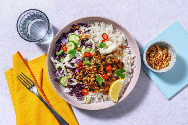 Vietnamese-Style Mushroom Rice Bowl