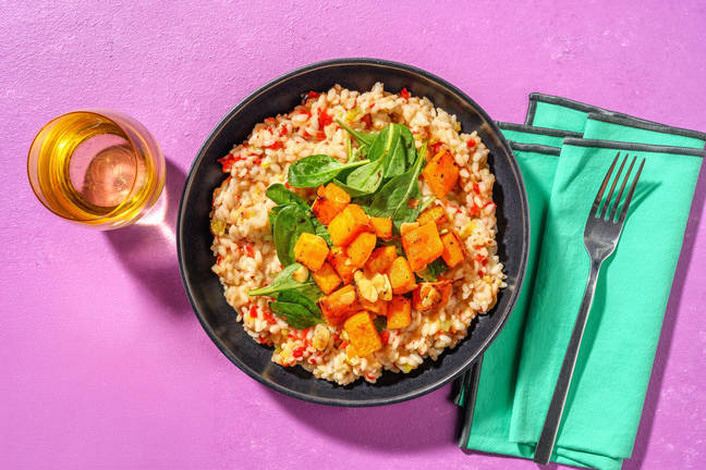 Mediterranean Pumpkin & Brie Risotto