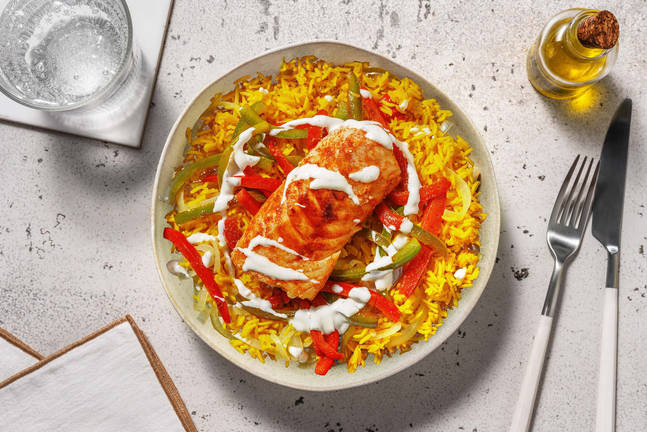 Kabeljauw met sumak en yoghurtsaus