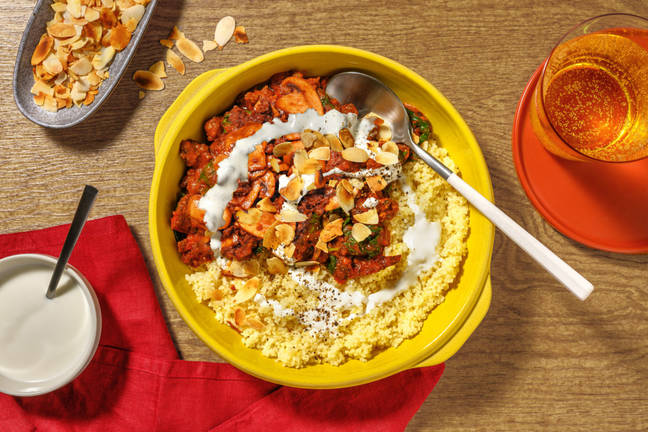 Super Quick Chermoula Spiced Beef and Couscous