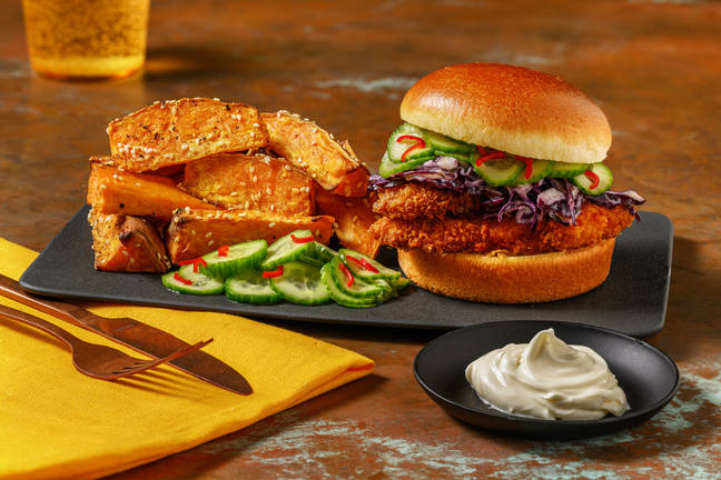 Koreansk kyllingburger