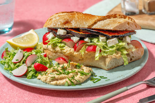 Vegan Sabich! Harissa-Auberginen-Sandwich