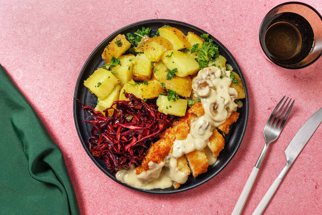 Gyldenstegt svineschnitzel