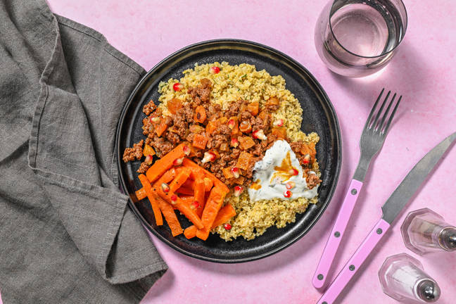 Chermoula Spiced Lamb and Herby Bulgur