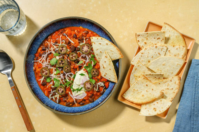 Saucy Black Bean & Pickled Jalapeño Chilli