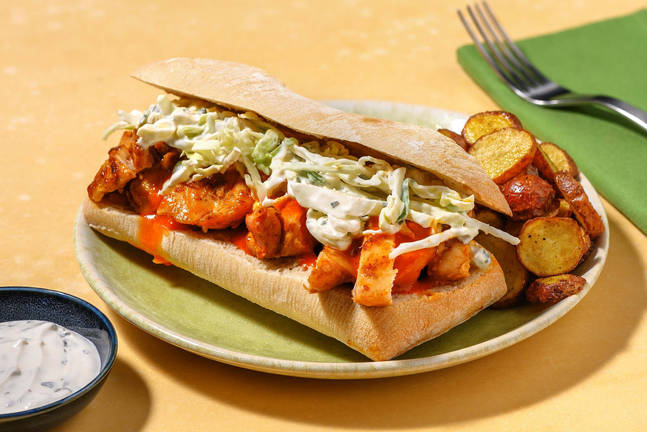 Smoky Buffalo Chicken Sammies