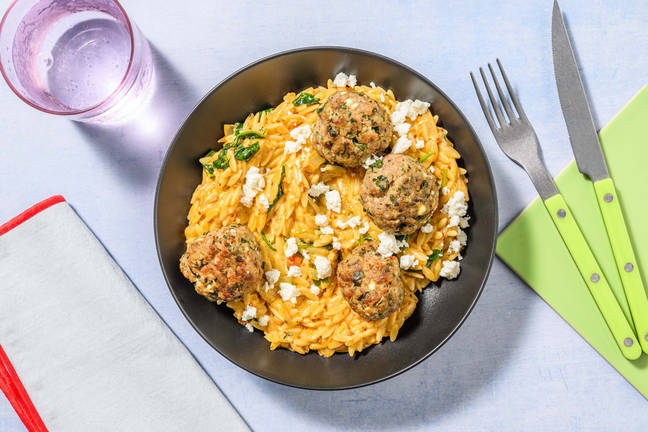 Feta-Turkey Meatballs