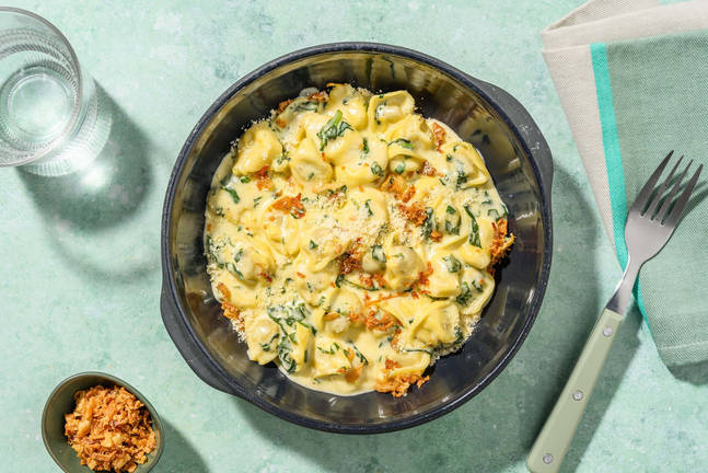 Cheese-Stuffed Tortellini Mac-n-Cheese
