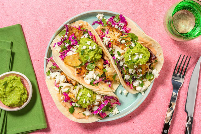 Tacos de poisson poêlé à la Baja