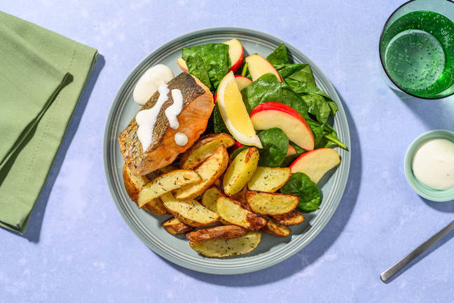Saumon poêlé et sauce au raifort