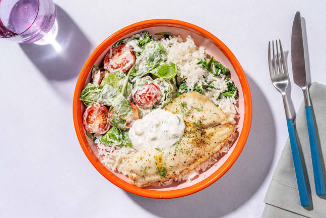 Greek Roasted Fish Dinner