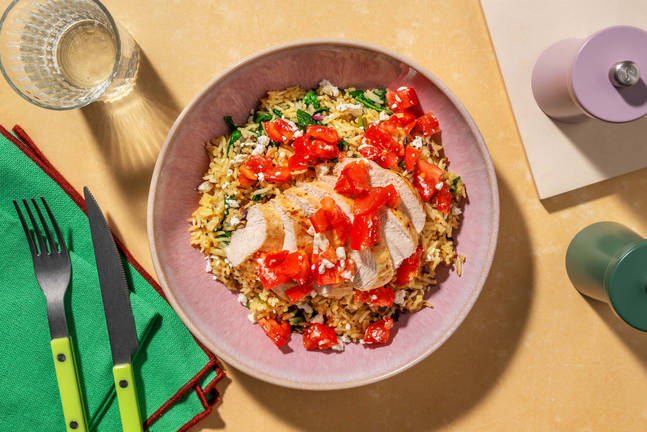 Lemony Mediterranean Chicken and Rice