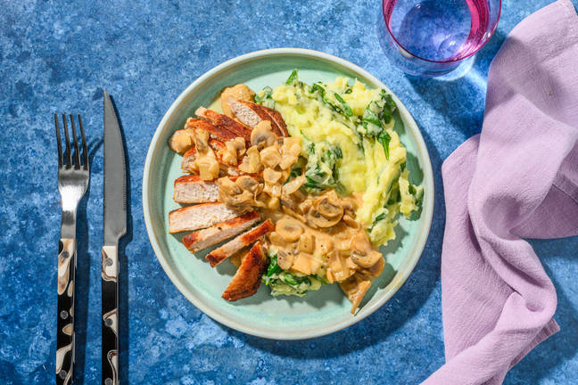 Chicken Breast & Spinach Mash